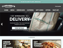 Tablet Screenshot of carrabbas.com
